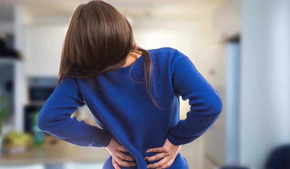 Mujer con dolor de espalda